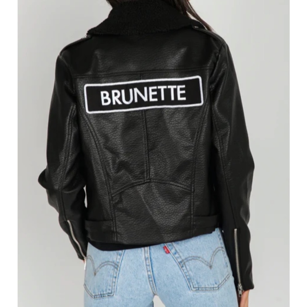 Faux Leather Brunette Jacket
